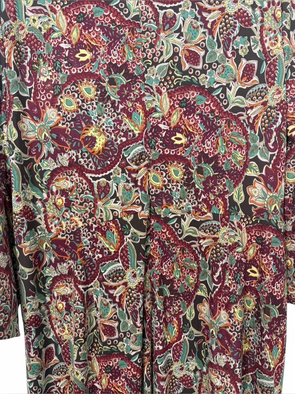 Lauren Ralph Lauren Floral Jersey Tie Front Midi Dress Wrap Style Size 16 - Picture 15 of 16